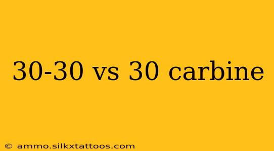 30-30 vs 30 carbine