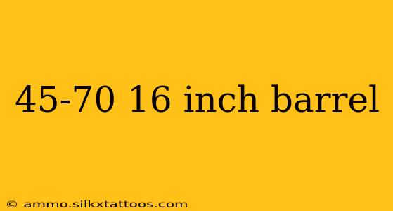 45-70 16 inch barrel