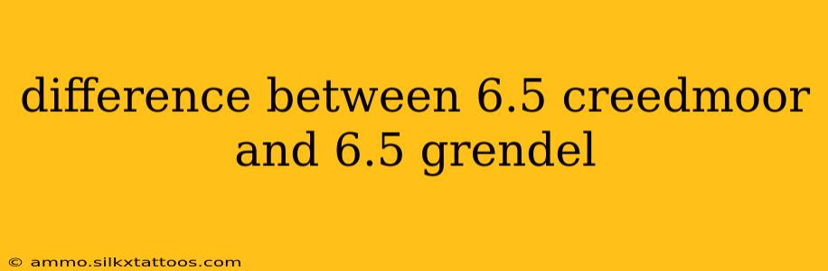 difference between 6.5 creedmoor and 6.5 grendel