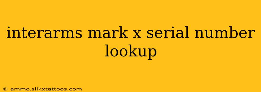 interarms mark x serial number lookup