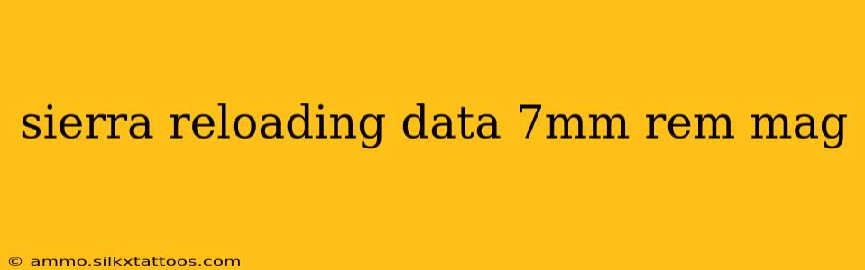 sierra reloading data 7mm rem mag