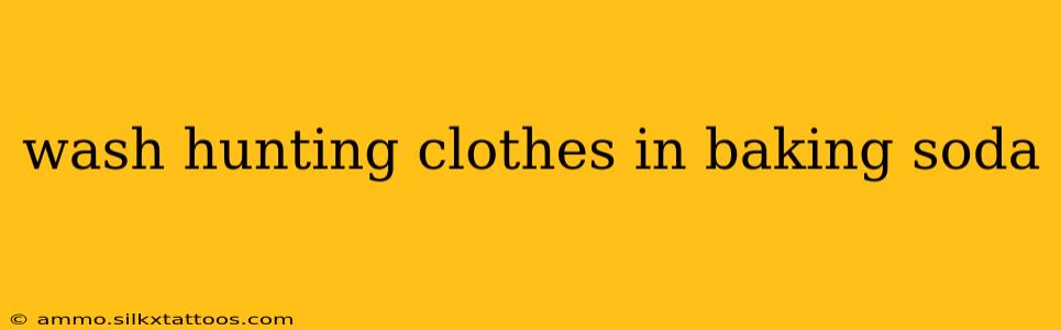 wash hunting clothes in baking soda